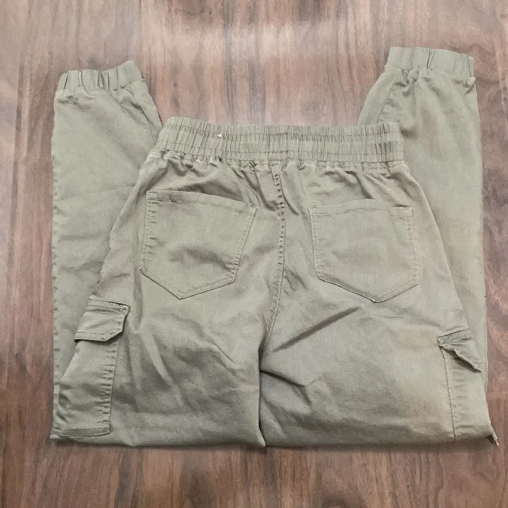 Telepatia Cargo Jogger Pants Olive Green